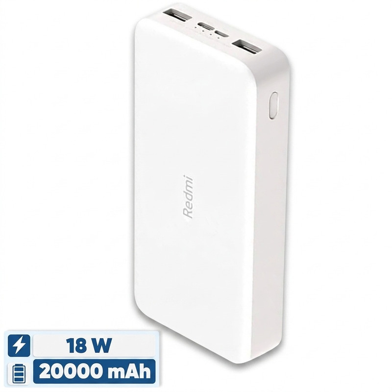 پاوربانک 18 وات شیائومی مدل Redmi PB200LZM ظرفیت 20000 میلی آمپر ساعت اصل با گارانتی