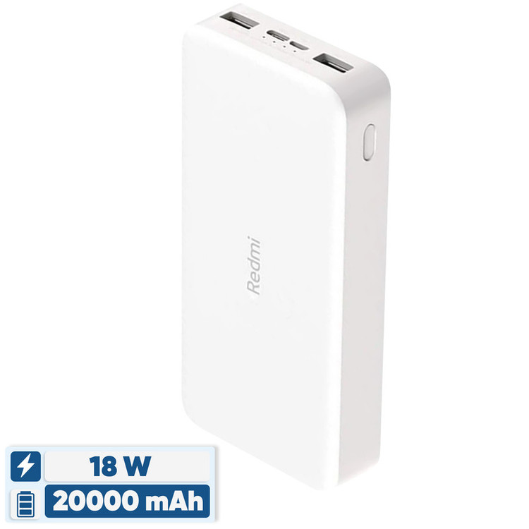 پاوربانک 18 وات شیائومی مدل Redmi PB200LZM ظرفیت 20000 میلی آمپر ساعت اصل با گارانتی