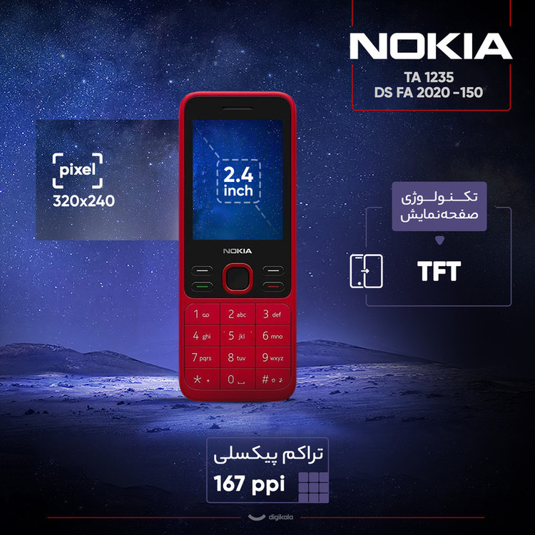 گوشی موبایل نوکیا مدل 150 - 2020 حافظه ۳۲ مگابایت